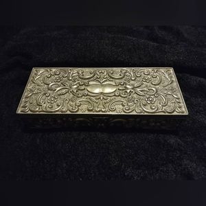 ORNATE PEWTER BOX